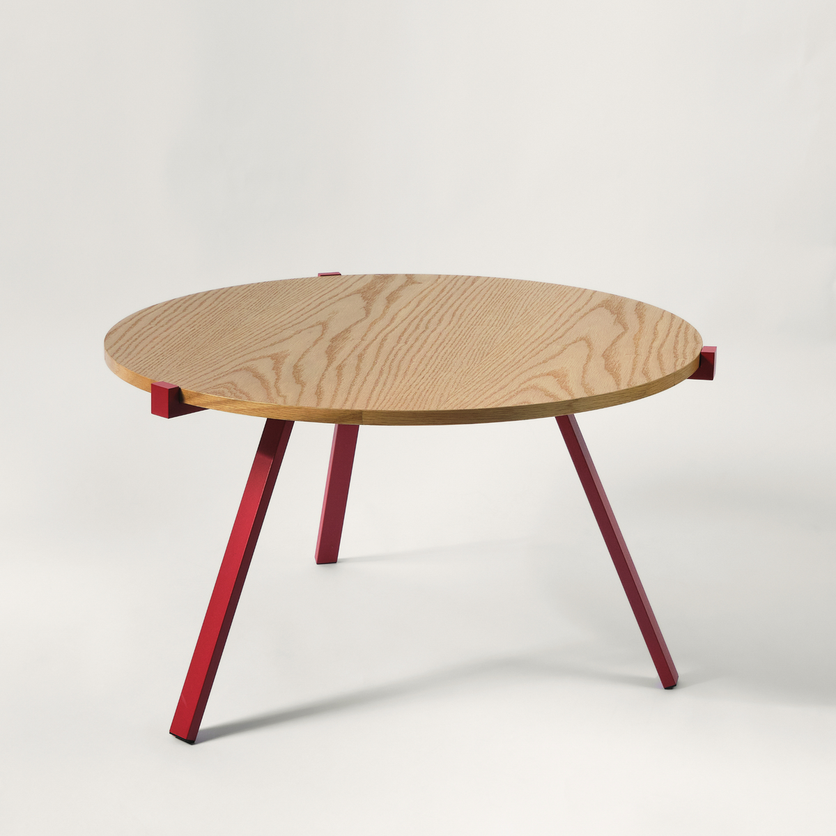 KAFFEBOARD Coffee Table(L)-Golden Gate Red+Oak – MIRAGE SF