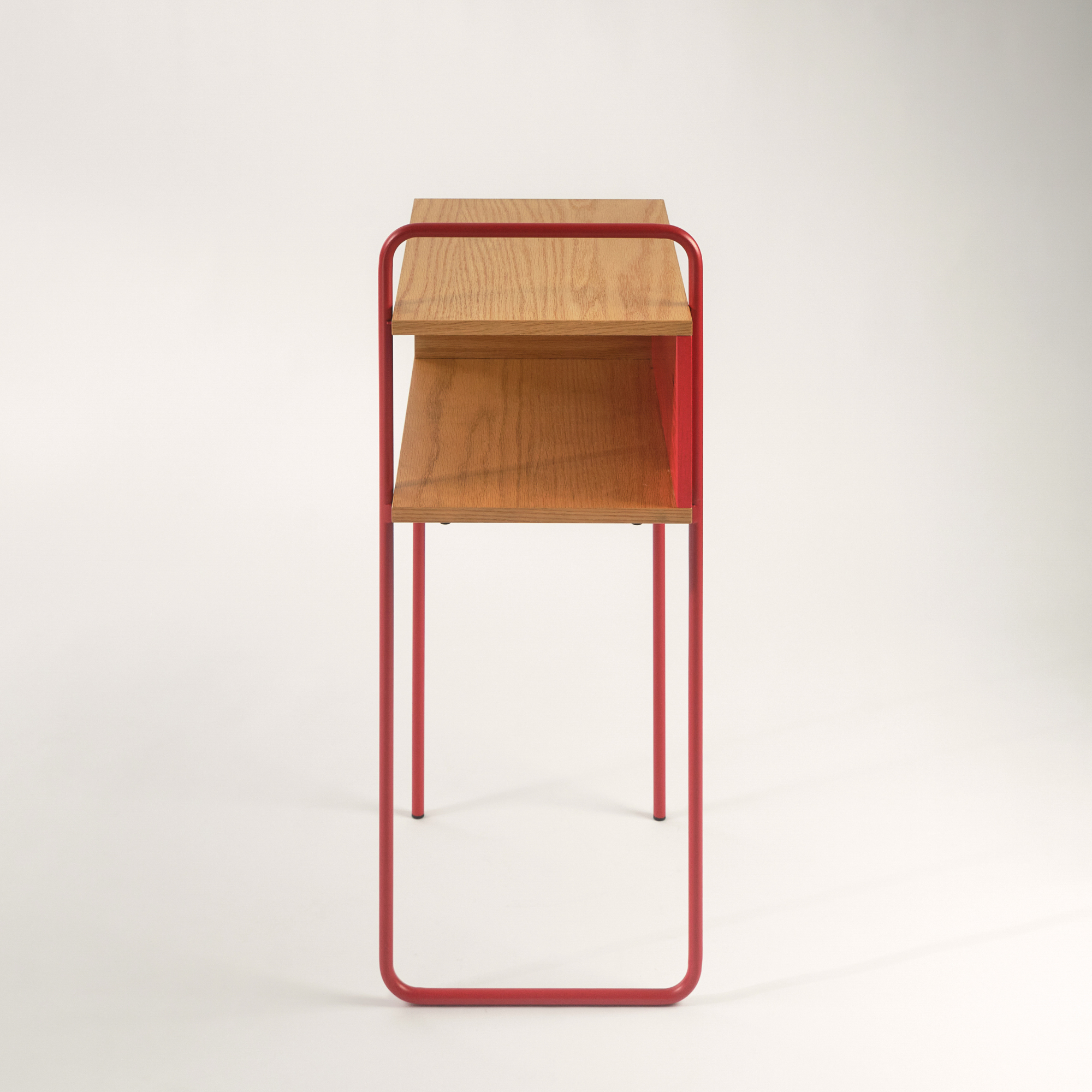 Hé—ZI Side Table-Golden Gate Red +Oak – MIRAGE SF Hé—ZI Side Table-Golden Gate Red +Oak – MIRAGE SF