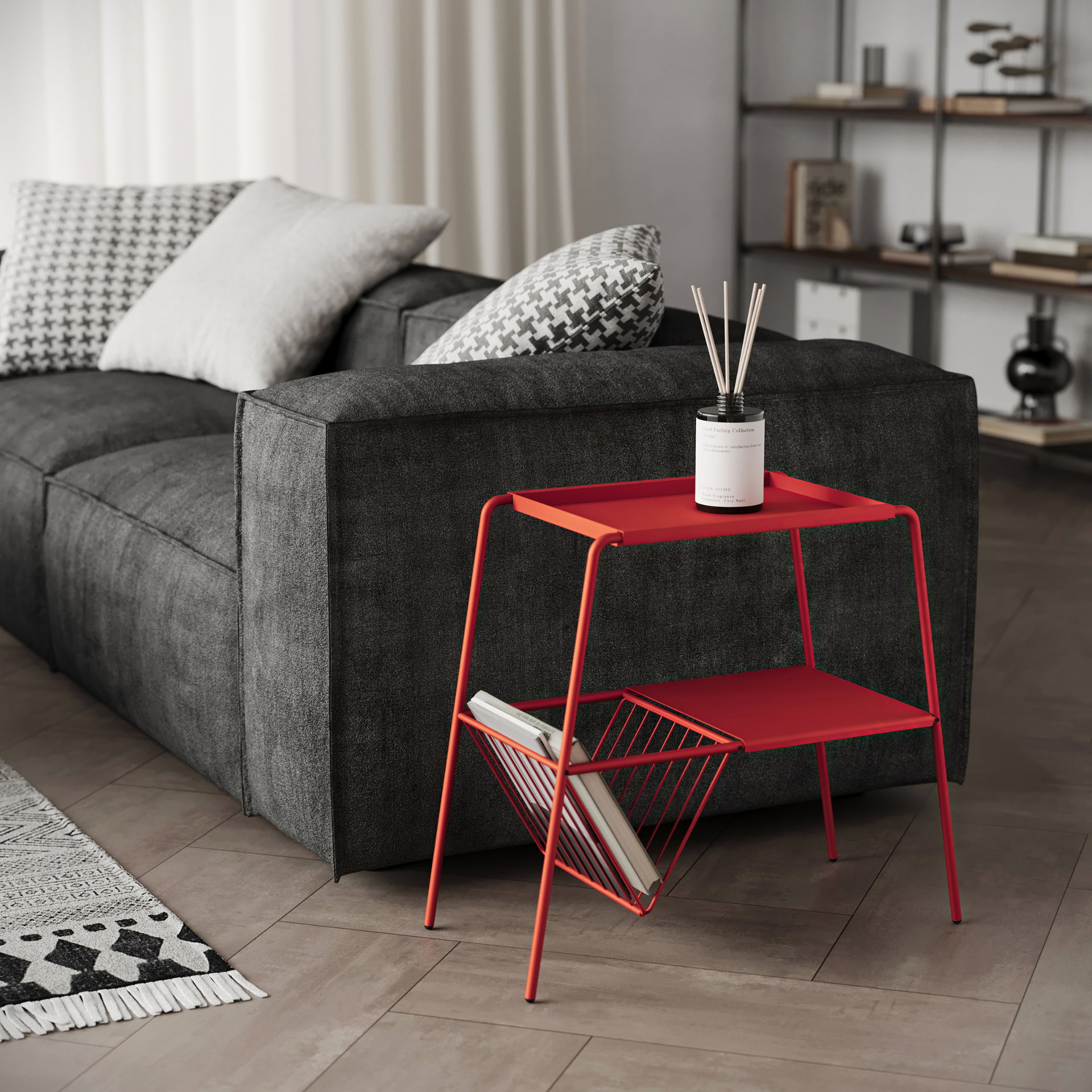 LILALINE Side Table (S)-Golden Gate Red – MIRAGE SF